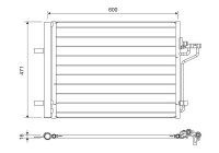 Kondensor, luftkonditionering 814390 Valeo