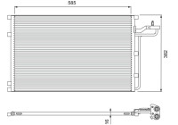Kondensor, luftkonditionering 814416 Valeo