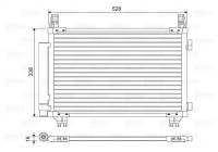 Kondensor, luftkonditionering 814449 Valeo