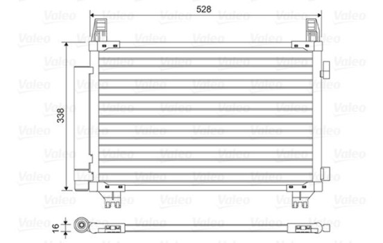 Kondensor, luftkonditionering 814449 Valeo