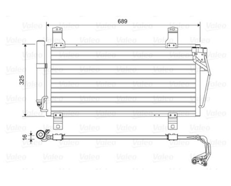 Kondensor, luftkonditionering 814456 Valeo