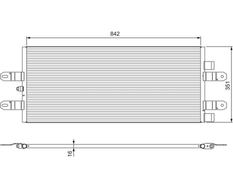 Kondensor, luftkonditionering 815093 Valeo