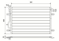 Kondensor, luftkonditionering 817569 Valeo