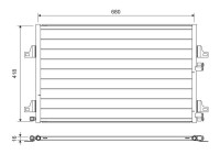 Kondensor, luftkonditionering 817731 Valeo