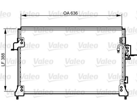 Kondensor, luftkonditionering 818025 Valeo