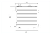Kondensor, luftkonditionering 822577 Valeo