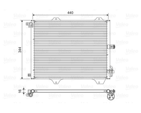 Kondensor, luftkonditionering 822588 Valeo