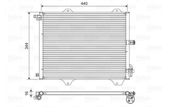 Kondensor, luftkonditionering 822588 Valeo