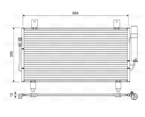 Kondensor, luftkonditionering 822599 Valeo