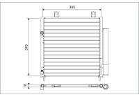 Kondensor, luftkonditionering 822600 Valeo