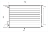 Kondensor, luftkonditionering 822635 Valeo