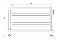 Kondensor, luftkonditionering 822641 Valeo