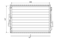 Kondensor, luftkonditionering 822643 Valeo