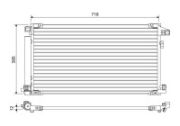 Kondensor, luftkonditionering 822658 Valeo