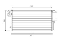 Kondensor, luftkonditionering 822690 Valeo