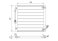 Kondensor, luftkonditionering 822759 Valeo