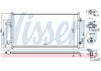 Kondensor, luftkonditionering 940818 Nissens