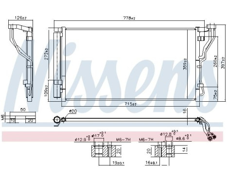 Kondensor, luftkonditionering 940851 Nissens, bild 7