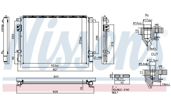 Kondensor, luftkonditionering 940874 Nissens