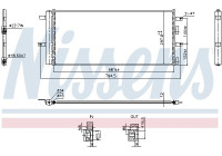 Kondensor, luftkonditionering 940899 Nissens