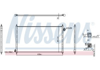 Kondensor, luftkonditionering 940917 Nissens