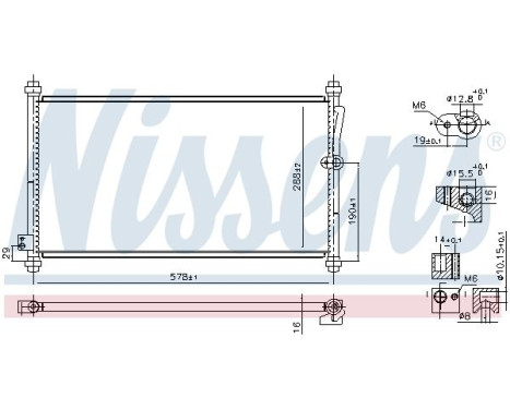 Kondensor, luftkonditionering 940928 Nissens