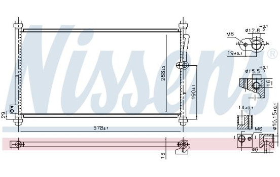 Kondensor, luftkonditionering 940928 Nissens