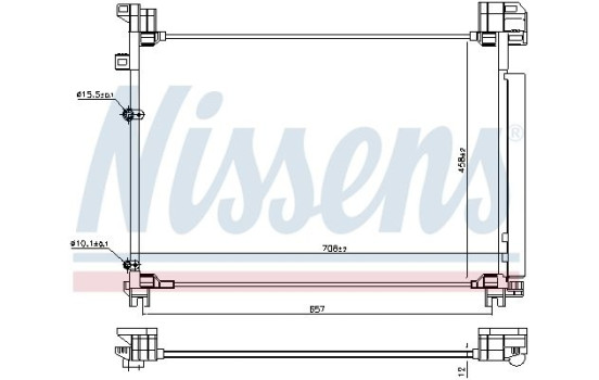 Kondensor, luftkonditionering 940930 Nissens, bild 5