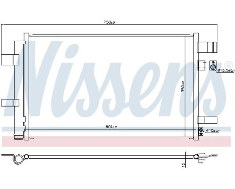 Kondensor, luftkonditionering 940933 Nissens