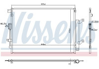 Kondensor, luftkonditionering 940934 Nissens