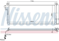 Kondensor, luftkonditionering 940935 Nissens