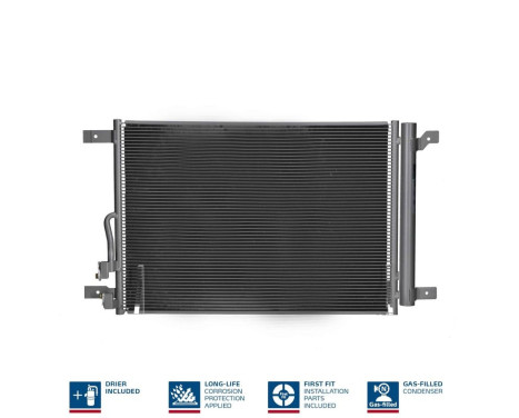 Kondensor, luftkonditionering 940974 Nissens