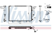 Kondensor, luftkonditionering 940983 Nissens