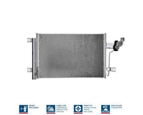 Kondensor, luftkonditionering 940984 Nissens