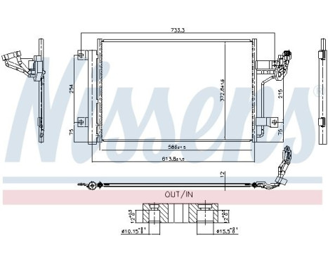 Kondensor, luftkonditionering 940984 Nissens, bild 7