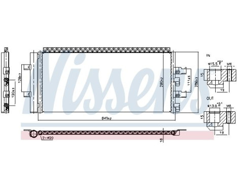 Kondensor, luftkonditionering 940997 Nissens, bild 7
