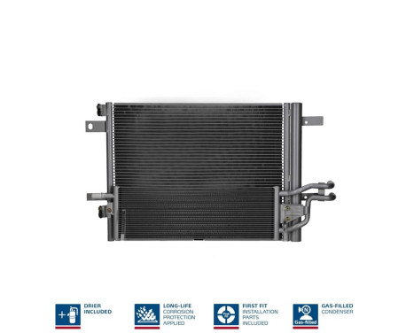 Kondensor, luftkonditionering 940999 Nissens