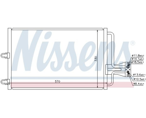 Kondensor, luftkonditionering 94100 Nissens, bild 6