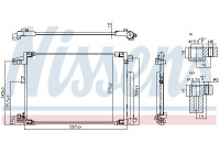 Kondensor, luftkonditionering 941001 Nissens