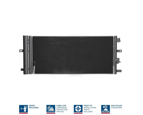 Kondensor, luftkonditionering 941011 Nissens