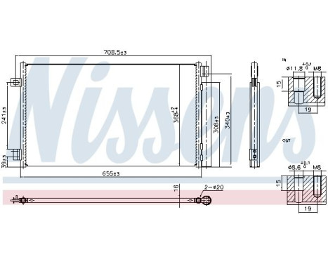 Kondensor, luftkonditionering 941014 Nissens, bild 6