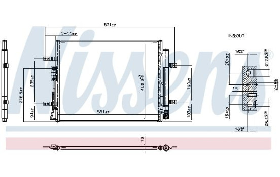 Kondensor, luftkonditionering 941024 Nissens, bild 6