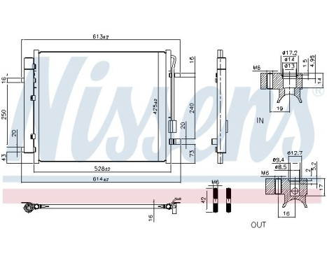 Kondensor, luftkonditionering 941028 Nissens, bild 6