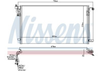 Kondensor, luftkonditionering 941157 Nissens