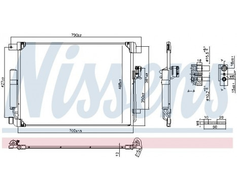 Kondensor, luftkonditionering 941208 Nissens, bild 6