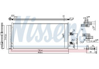 Kondensor, luftkonditionering 941211 Nissens