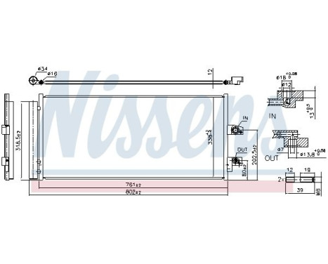 Kondensor, luftkonditionering 941211 Nissens