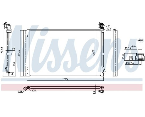 Kondensor, luftkonditionering 941226 Nissens