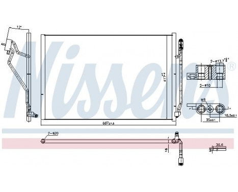 Kondensor, luftkonditionering 941245 Nissens, bild 6