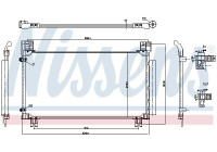Kondensor, luftkonditionering 941277 Nissens